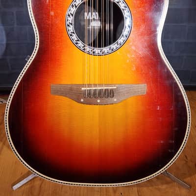 Ovation 1738 Matrix 12-String Bowl-Back Acoustic 1970s - Sunburst USA Made image 8