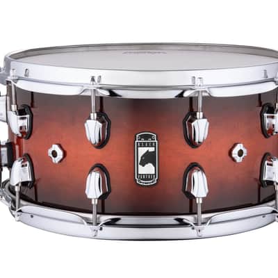 Mapex BPNML4700CVD Black Panther Solidus 14x7" Maple Snare Drum 2020 - Red / Black Burst image 1