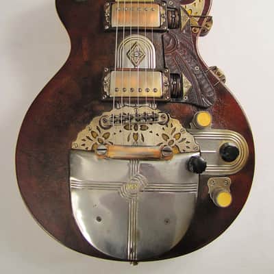 Tony Cochran Guitars Custom #50 "Lidia" 2015 - Aged Leather & Chrome image 1