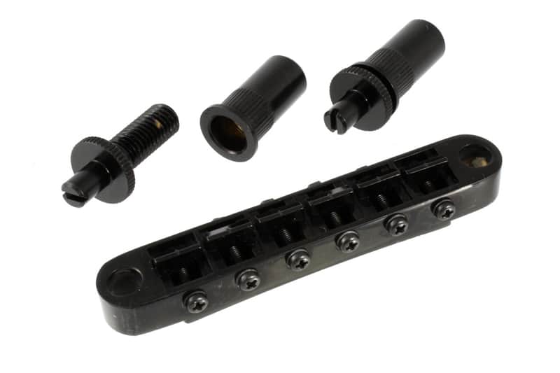 Gotoh GE103B-T Tunematic Guitar Bridge, Large Mounting Holes - BLACK image 1