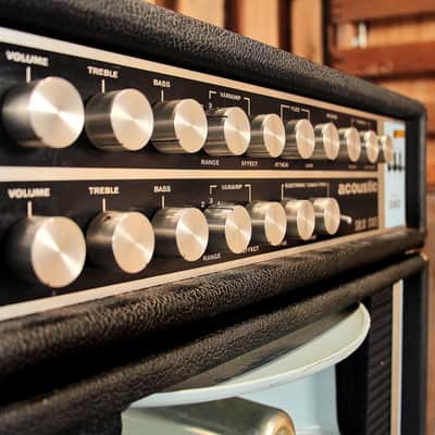 Acoustic Model 260 head w/261 cabinet Late 1960's Black and Blue image 8