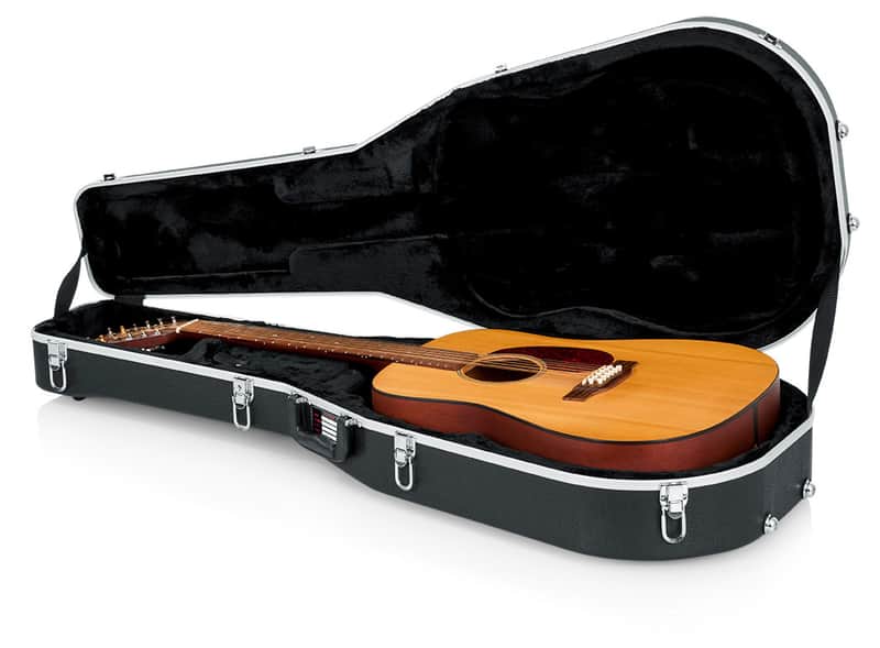 Gator - GC-DREAD-12 - Deluxe Molded Case for 12-String Dreadnought Guitars - Black (GC-DREAD-12) image 1