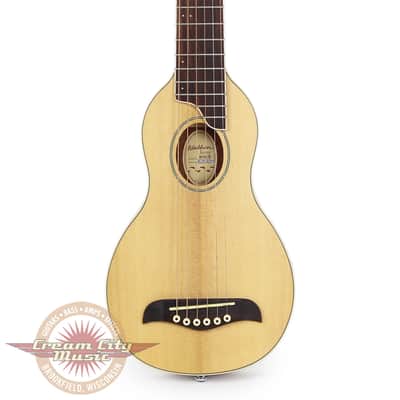 Washburn RO10E Rover Acoustic-Electric Travel Guitar in Natural with Case image 1