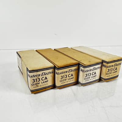 WE Western Electric QUAD of 313CA Vintage Tubes NOS - lot of 4 image 1