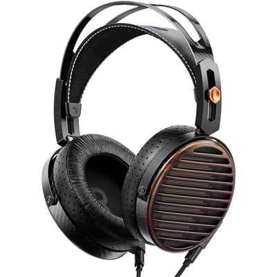 FiiO FT7 Headphones Open-Back Planar 106mm Planar Magnetic Monitor Earphone Gold Diaphragm Carbon Fiber Shell Detachable Cables (Black) image 2