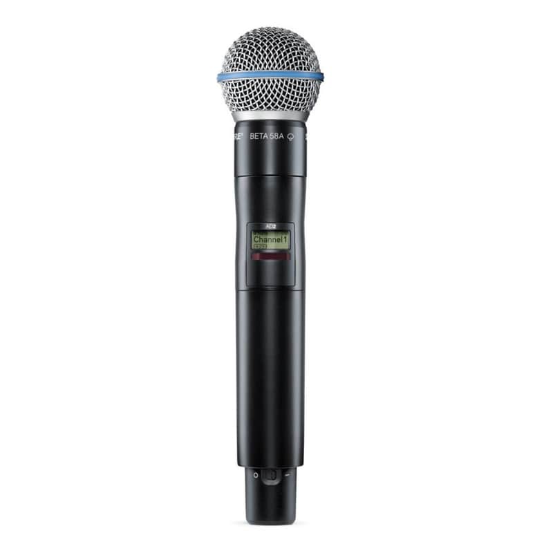 Shure AD2/B58 Digital Handheld Wireless Microphone Transmitter with Beta 58A Capsule (G57: 470 to 616 MHz) image 1