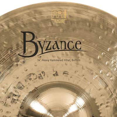 Meinl 14" Byzance Brilliant Heavy Hammered Hihat image 5