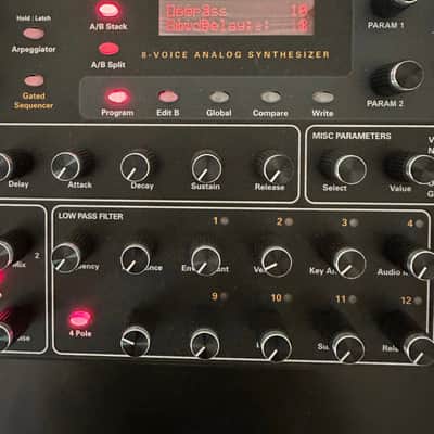 Dave Smith Instruments Prophet 08 PE Desktop 8-Voice Desktop Synthesizer 2012 - 2016 - Black with Wood Sides image 2