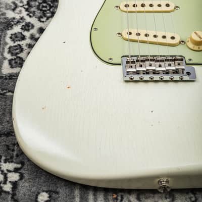 Fender Limited Edition '62 Poblano Strat - Journeyman Relic Aged Olympic White image 10