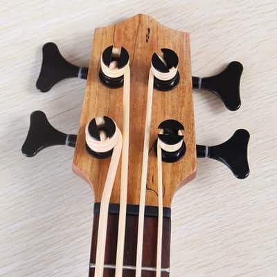 30 Inch 4 String Electric Ukulele Bass, Ash Wood Top Body, Okoume Wood Neck image 6