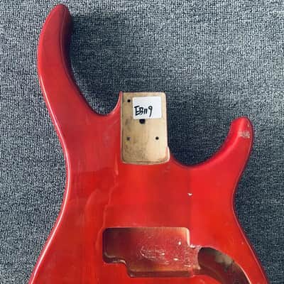 Red 4 String Bass Basswood Body image 2