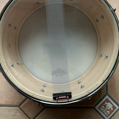 George Way 6.5x14 Tradition Maple/Poplar Snare Drum Red Sparkle Lacquer 2014 image 4