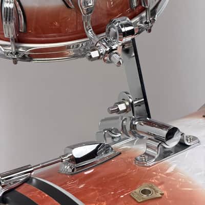 Ludwig 20/12/14/5x14" Classic Maple Downbeat Drum Set w/ Rail - Exclusive Fire Burst Pearl image 8