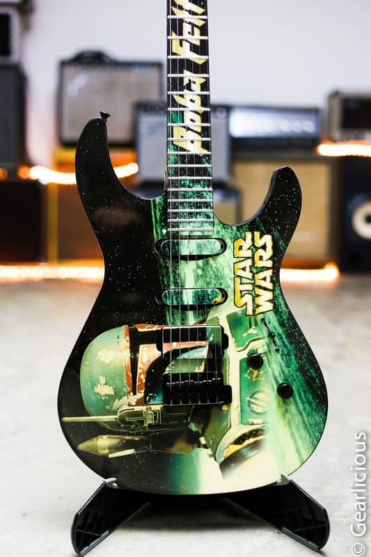 Fernandes Retro Rocket Star Wars Boba Fet Guitar grlc1980 image 1