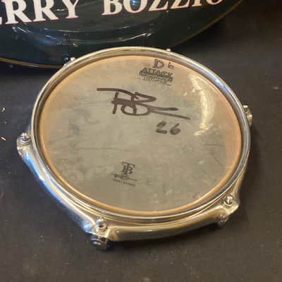 Terry Bozzio's DW - 2x8" Collector's Series Piccolo Tom - Natural Satin Oil, "Db" Autographed! image 3