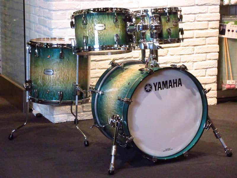 Yamaha PHX Phoenix Textures Turquoise Sunburst Kit 18" 10" 12" 14" Drum Set Made in Japan image 1