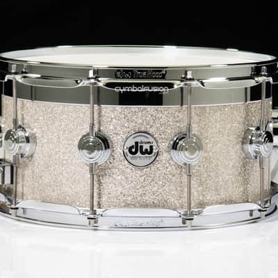 DW Collector's Series 7x14 Top Edge Snare  - Broken Glass image 1