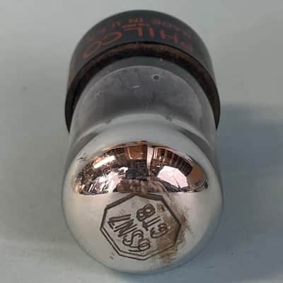 1956 Sylvania 6SN7GTB Vintage Philco Black Plate Chrome Top Preamp Tube! T264 image 5