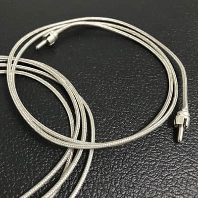 Vintage Style Reverb Tank Cables 2pc Set RCA image 3
