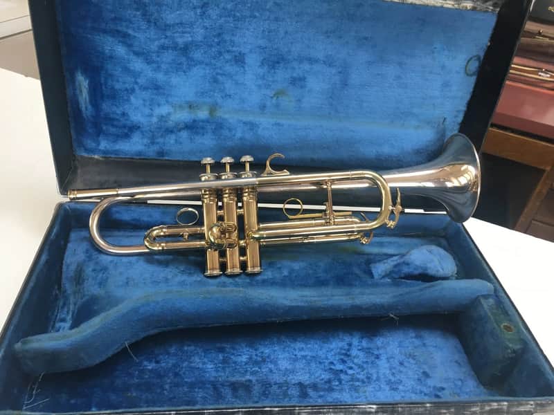 RARE Vintage 1960 King Super 20 "Silver-Sonic" Professional Bb Trumpet; with Case, Mouthpiece image 1