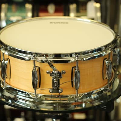 Edg Drumworks Custom Maple 10 Lug 14" x 5.5" Snare Drum - Maryville Natural Maple image 2