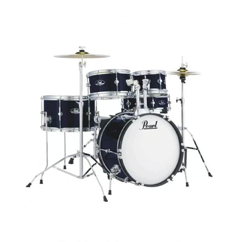 Pearl Roadshow Junior #RSJ465CC743 - 5-Piece Full Drumset- Royal Blue Metallic , w/ 16" Bass Drum, Hardware & Cymbals image 1