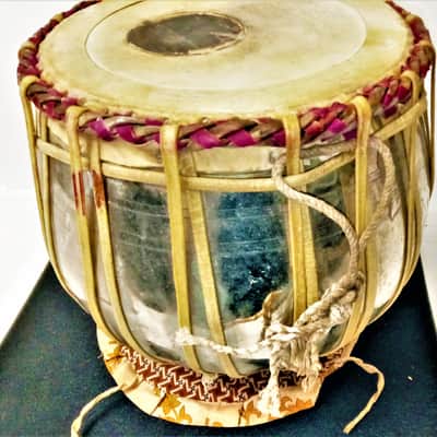 Vintage Authentic Steel Tabla Drum Dagga Bayan Made in India image 6