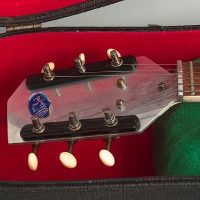 Wandre Blue Jeans/Teen Ager Model 900 Semi-Hollow Body Electric Guitar (1960), black hard shell case. image 14