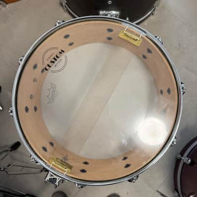 Buddy Rich Drum Company Rare , Collectable Maple snare drum- 2008 - White Pearl 14x5,5 image 6