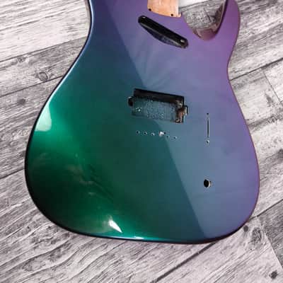 Havok Hard Tail Chameleon 2pc Mahogany Guitar S type, HS config Custom Guitar Body. 80' style image 3