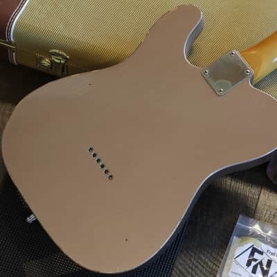 2017 K-Line Truxton Thinline Electric Guitar Factory Relic Rose Gold + HSC image 12