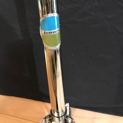 Ludwig Dual Tom mount stand toms/ timbales Blue/ olive image 3