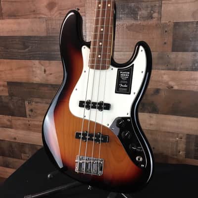 *USED* Fender Player Jazz Bass 3-Tone Sunburst w/ Pau Ferro, Free Ship, 047 image 3