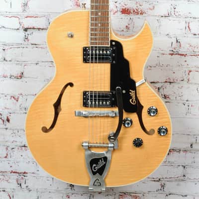 Guild - 1998-99 USA Starfire III - Hollow-Body Electric Guitar - w/OHSC - Natural Quilted Maple - x2546 - USED image 1