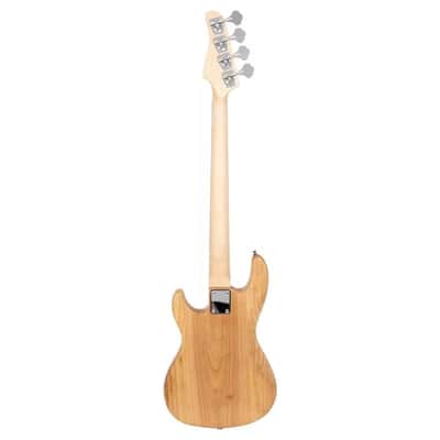 Fretless Electric Bass Guitar – Burlywood, 4-String, Right-Handed | Full Kit w/ Bag & Accessories image 2