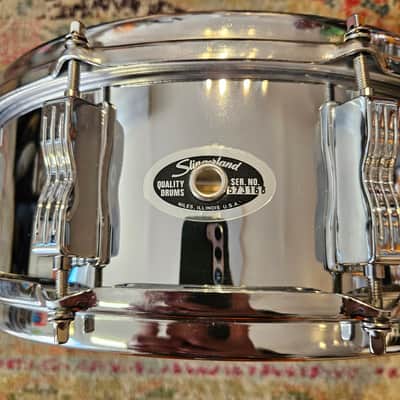 Slingerland 14x5" Chrome Over Steel 10-Lug Snare Drum image 3