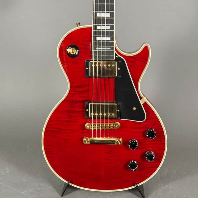 2010 Gibson Les Paul Custom 70s CS rot flamed Goldhardware inkl. Case image 1