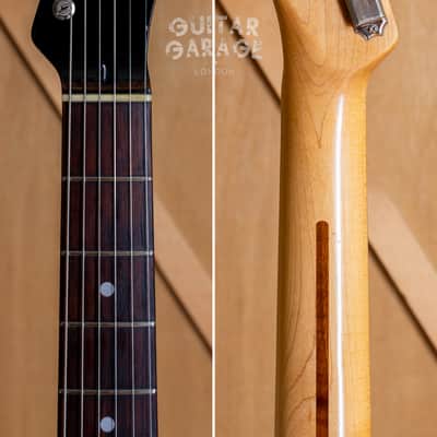 2002 Fender Japan Aerodyne Telecaster Black with cream binding P90 matching headstock - RARE CIJ! image 5