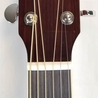 Yamaha FG-TA TransAcoustic Dreadnaught Guitar; Solid Spruce Top, Mahogany B/S, Vintage Tint image 7