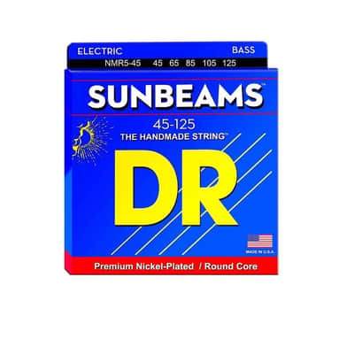 DR Strings NMR5-45 Sunbeam - Nickel Plated Round Core 5 String Bass, 45-125 image 1