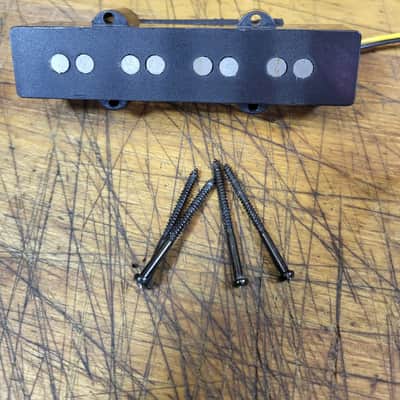 2003 Fender Squire Standard Series Jazz Bass Guitar Bridge Pickup w/ Installation Screws Luthier Parts image 2