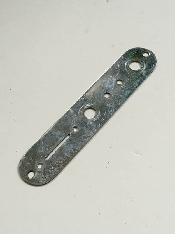 Vintage Fender 1970s Tele Telecaster Control Plate Fullerton Era Mini Toggle Mod image 1