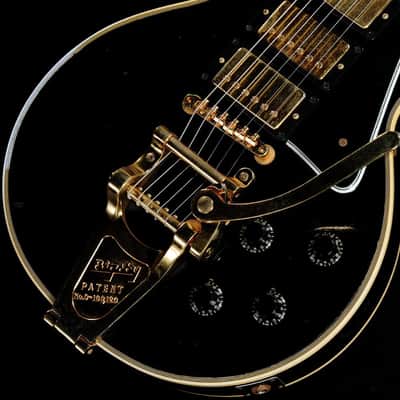 Gibson Custom Shop Murphy Lab 1957 Les Paul Custom Reissue 3PU Bigsby Light Aged Ebony [751333] (08/12) image 4