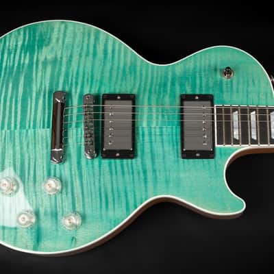 2025 Gibson Les Paul Modern Figured - Seafoam Green | USA „AAA“ Flamed Maple Ebony Fretboard Burstbucker Pro Humbucker Coil Tap 3.54kg | CoA OHSC image 4