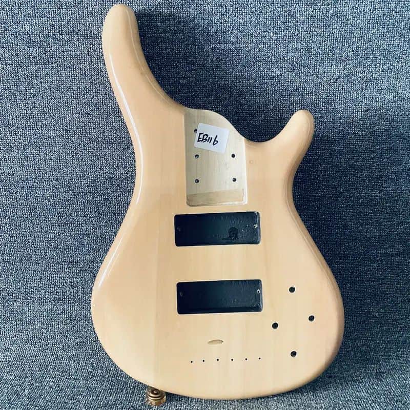 Solid Basswood Bass Guitar Body image 1