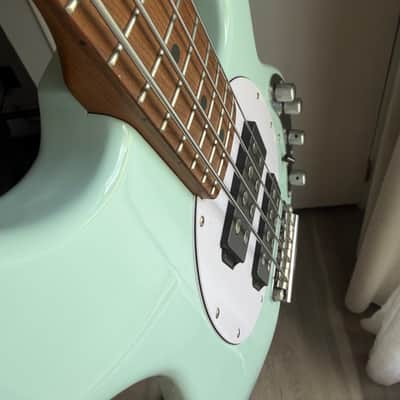 Sterling StingRay Ray34HH Daphne Blue Roasted Maple Neck image 2
