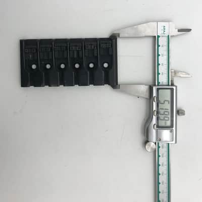Black 6 String Bass Guitar Fixed Bridge image 9