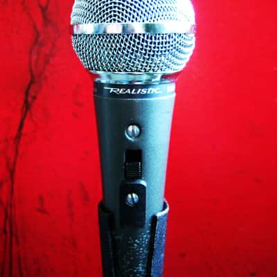 Vintage 1980's Radio Shack Realistic Highball / Shure SM58 Handheld Cardioid Dynamic Microphone Low Z w accessories # 8 image 8