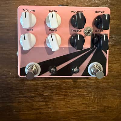 Boutique Dual Stage Overdrive Pedal Pink 2010s - Pink image 1