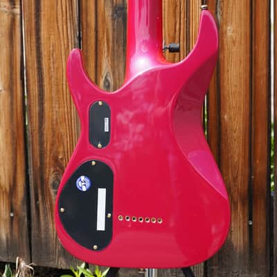 ESP LTD SIGNATURE SERIES SC-607 Baritone Magenta 7-String Electric Guitar w/ Case image 6